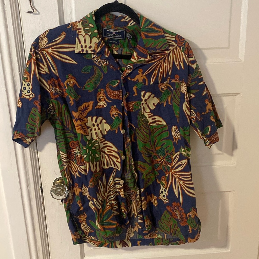 Men’s Ralph Lauren - Polo Sport- Hawaiian Shirt Button Down - Size Small